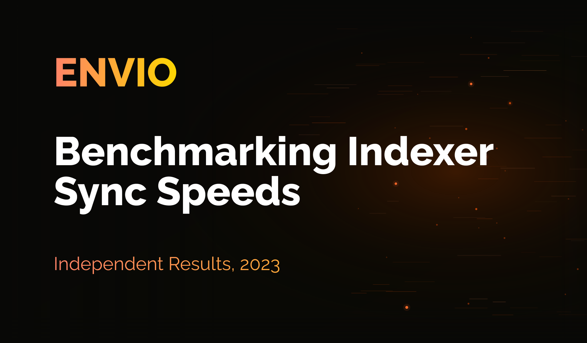 Benchmarking Blockchain Indexer Sync Speeds